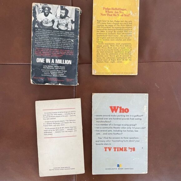 4 Vintage 70s Sports Pop Culture Books Soft Cover - Picture 3 of 11